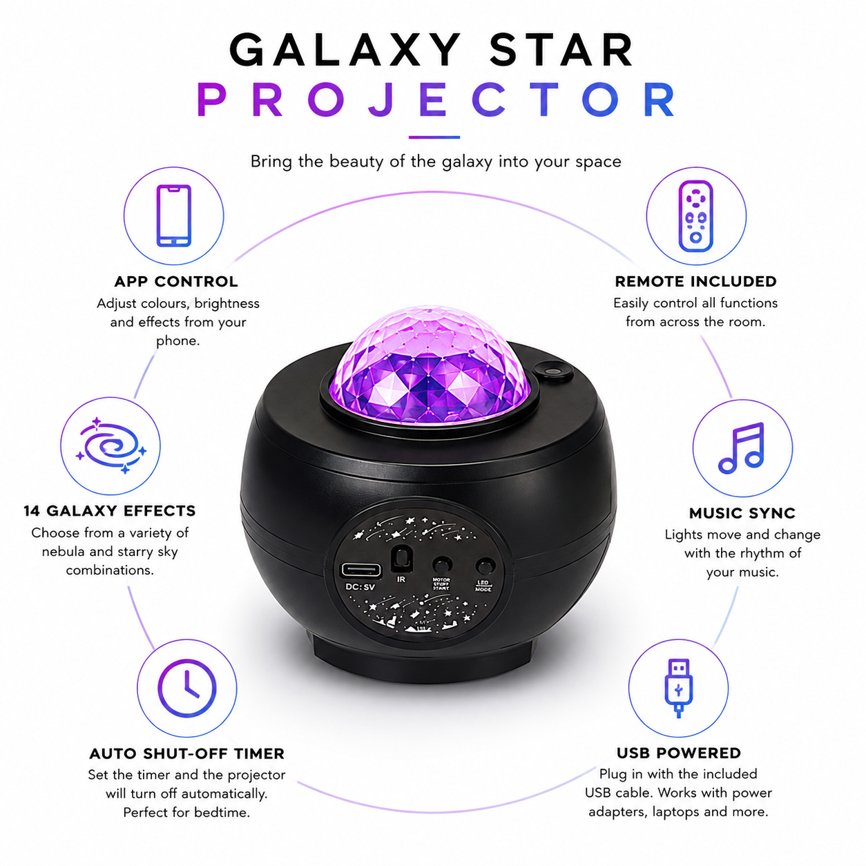 Galaxy Star Projector