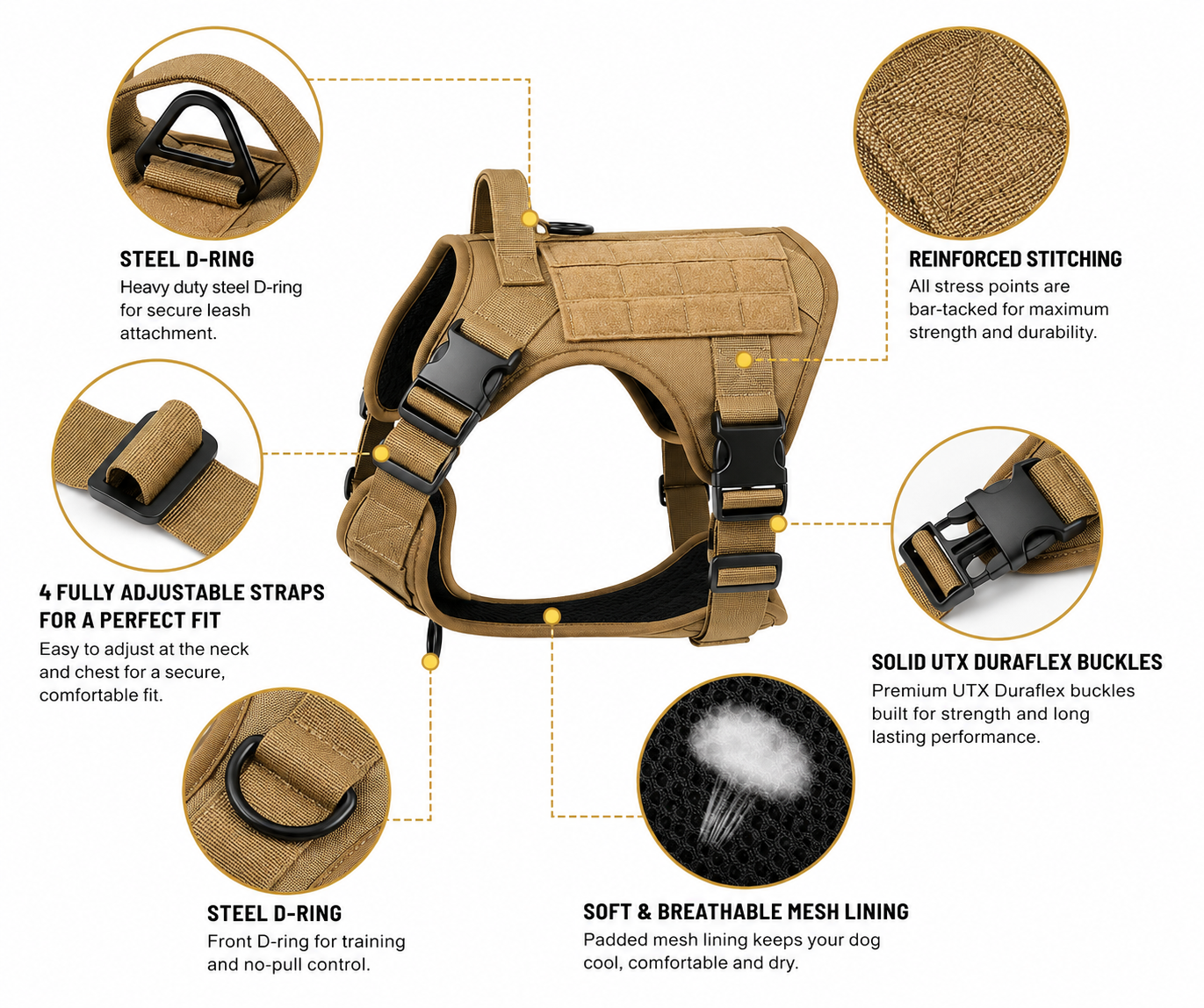 Tactical Dog Harness